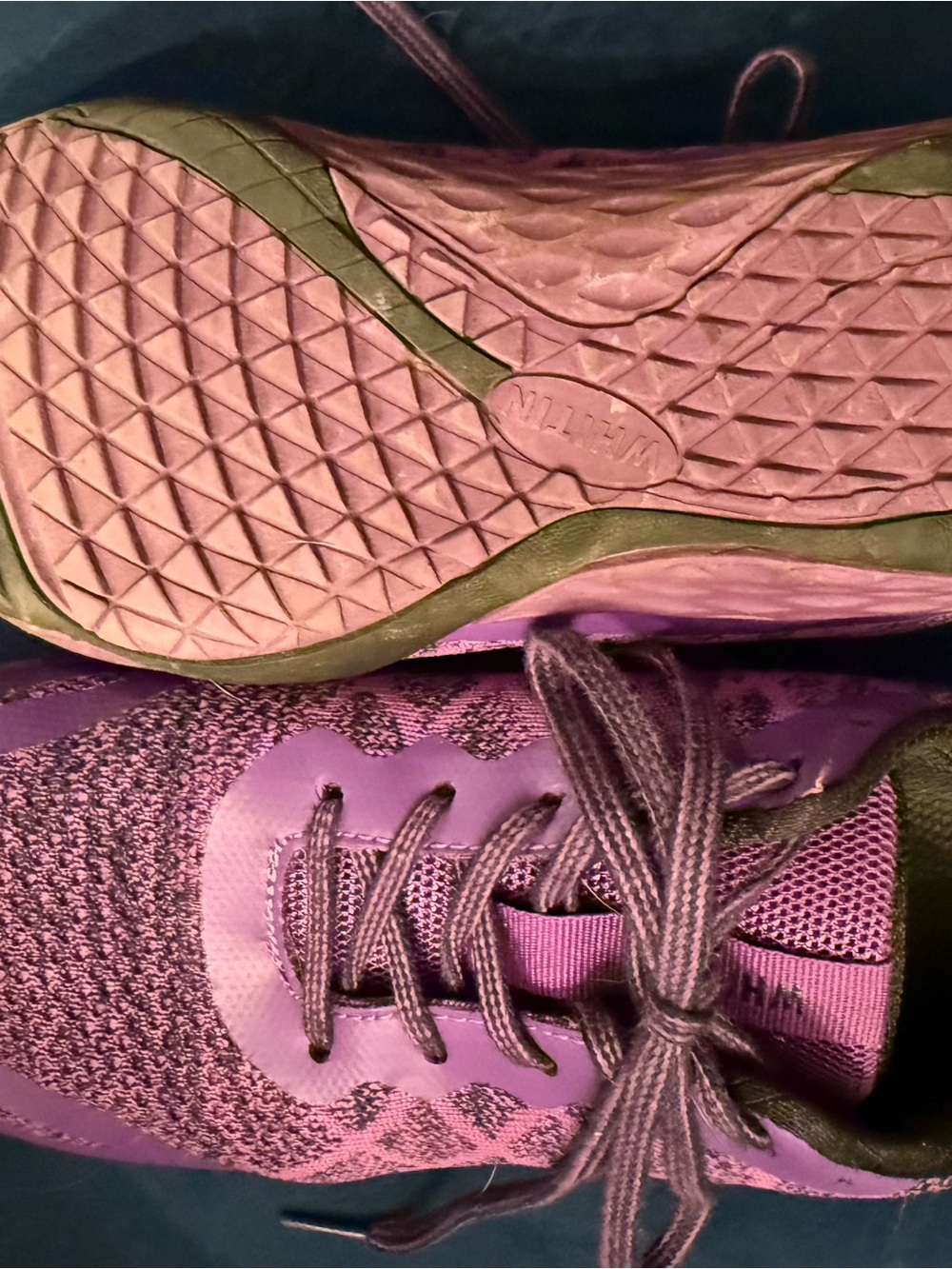 WHITIN Purple Lace-Up Women's Athletic Sneakers